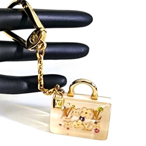 🌸 Louis Vuitton Speedy Bag Charm Keyring EUC - Picture 1 of 3